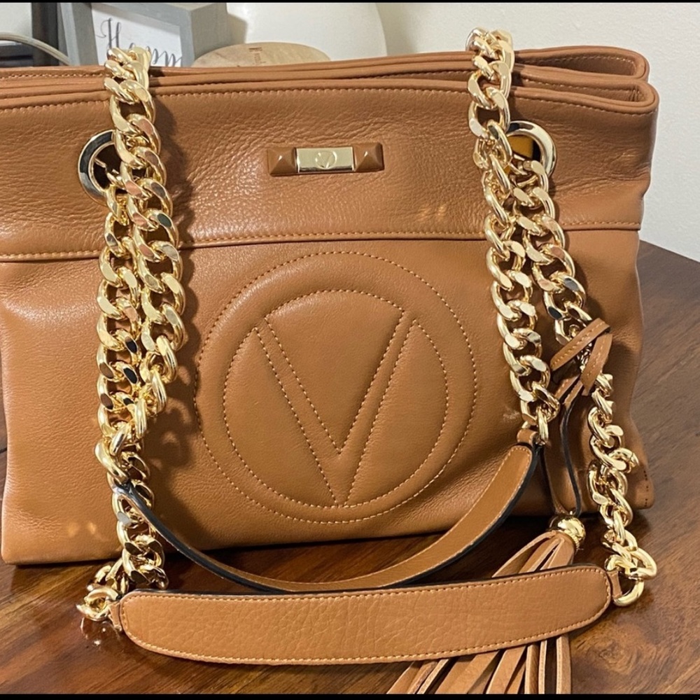Mario Valentino leather tote